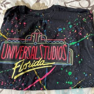 Universal Studios Florida paint splatter t shirt XL